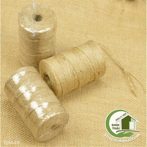 Dây thừng gai - dây gai - dây cói - dây bố thô trang trí handmade - 1 cuộn sợi nhỏ