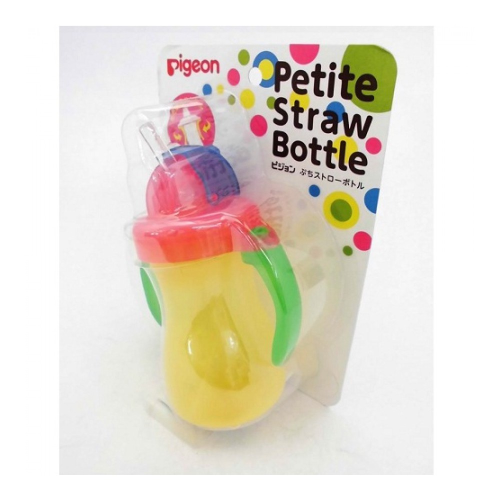 Bình uống nước ống hút nội địa Nhật Pigeon size nhỏ Straw Bottle