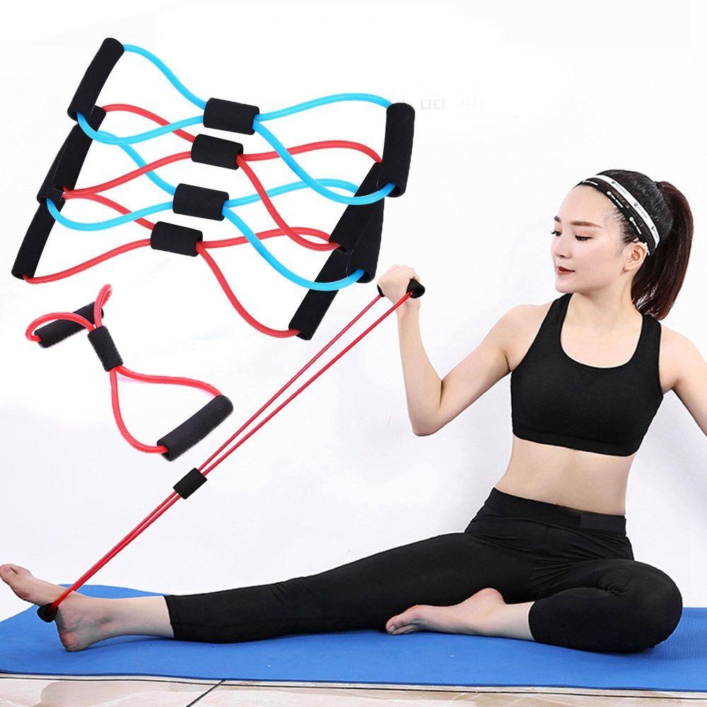 MUVAKO Dây Đai Kháng Lực Latex Co Giãn Màu Xanh Dương / Đỏ Hỗ Trợ Luyện Tập Thể Hình
