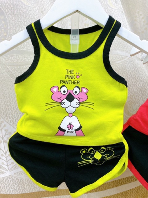 Đồ bộ bé gái cotton co giãn form thể thao siêu cute cho bé từ 8-24kg