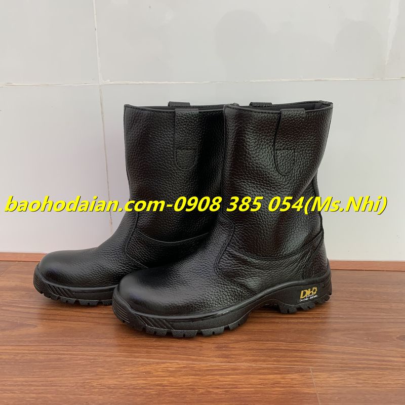Ủng da bảo hộ lao động chính hãng DH Group- Hình thật