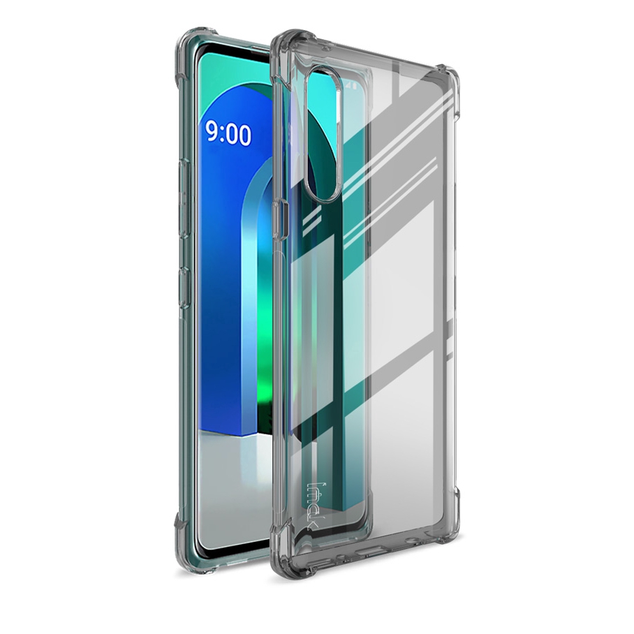 Ốp điện thoại Imak bằng silicon mềm trong suốt chống sốc cho LG Velvet 5G / 4G