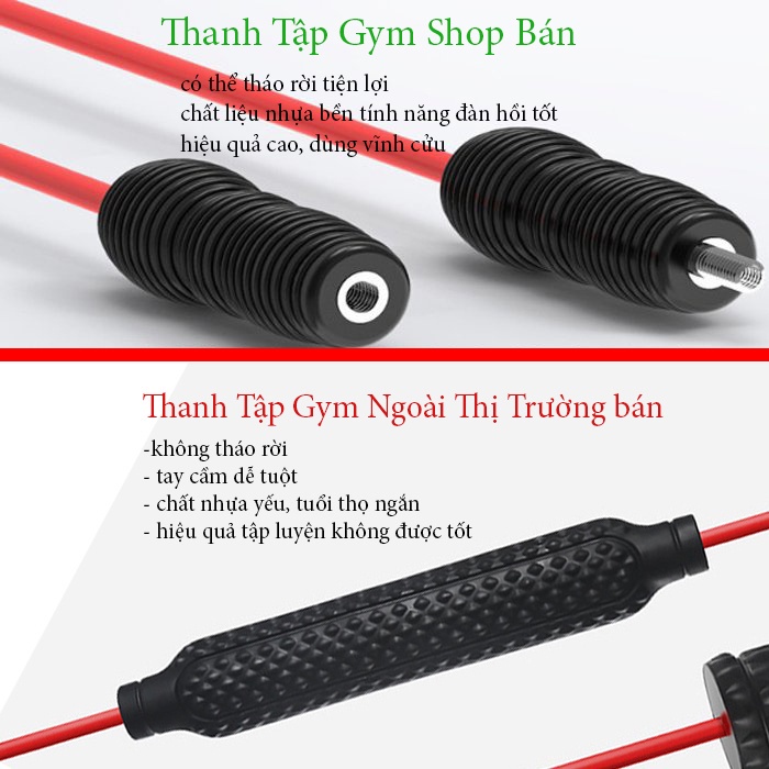 Gậy Rung Tập Gym, Thanh Rung Đàn Hồi Có Thể Tháo Rời, Hỗ Trợ Giảm Béo, Tập Ngay Tại NHà, Giúp Săn Chắc Cơ Thể