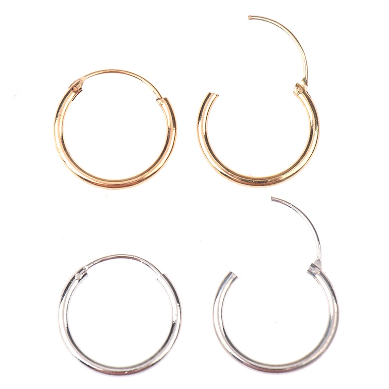 Set 3 Đôi Bông Tai Hình Tròn Đơn Giản Thời Trang Cho Nữ