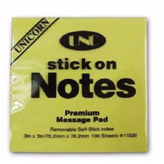 Giấy note vàng 3*3 unc