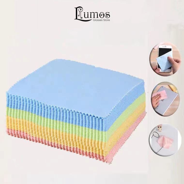 Khăn lau mắt kính, màn hình điện thoại chuyên dụng chất liệu cotton mềm mịn - LUMOS