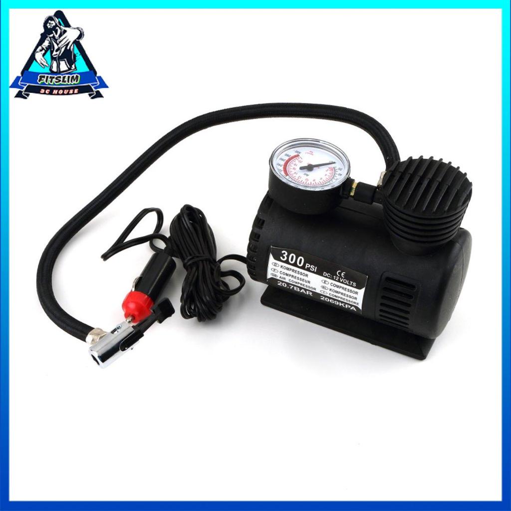 Máy Bơm Lốp Xe Hơi Cầm Tay Màu Đen 12v 300 Psi