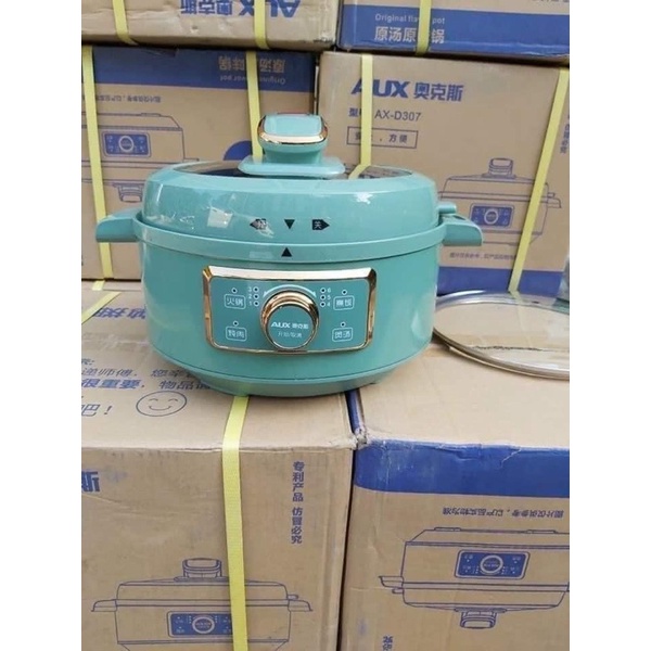 Nồi áp suất điện đa năng NINESHIELD / AUX 3 lít mẫu mới 2021 bảo hành 12 thán