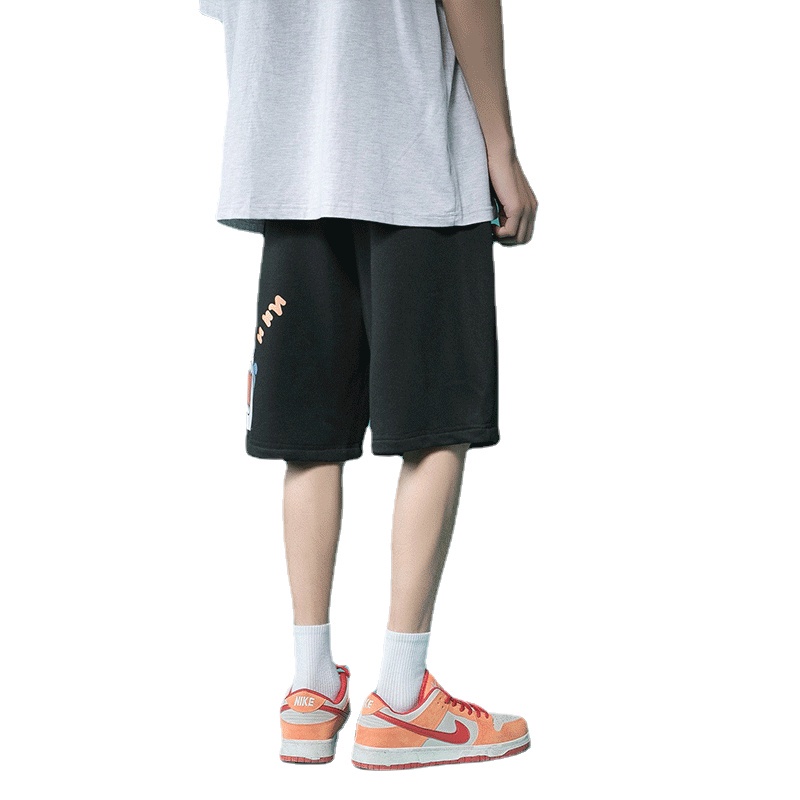 Quần Short Nam In Họa Tiết Phong Cách Hip Hop Nhật Bản Cỡ Lớn M-8XL