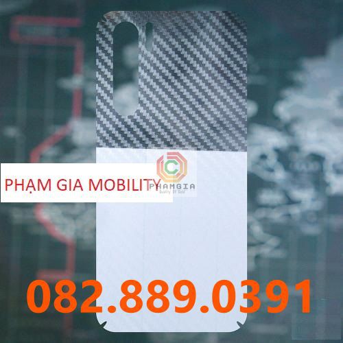 Miếng dán mặt lưng skin carbon Oppo Reno 3/ Reno 3 Pro