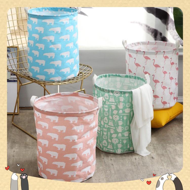Giỏ đựng đồ chơi, quần áo đa năng gấp gọn phong cách Châu Âu