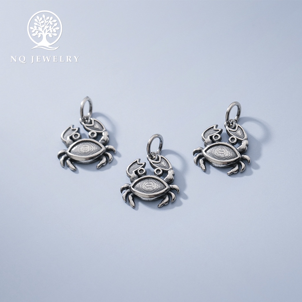 Charm bạc hình con cua treo - NQ Jewelry