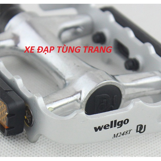 Bàn đạp , Peden nhôm wellgo M248 xe đạp thể thao