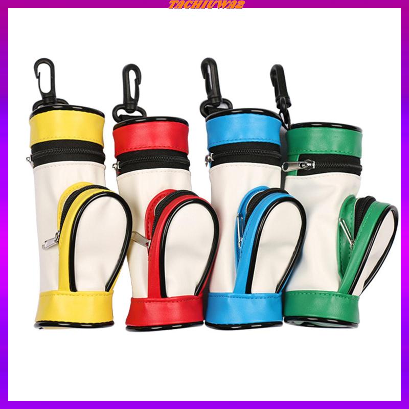 Túi Da PU Đựng 3 Quả Bóng Golf Đeo Hông Chống Thấm Nước Tachiuwa2