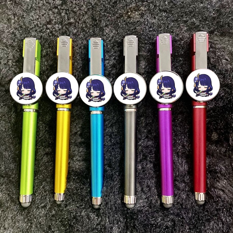 (chọn mẫu) Bút cảm ứng huy hiệu in hình NHÂN VẬT GENSHIN IMPACT game chibi anime M5 có giá đỡ | BigBuy360 - bigbuy360.vn