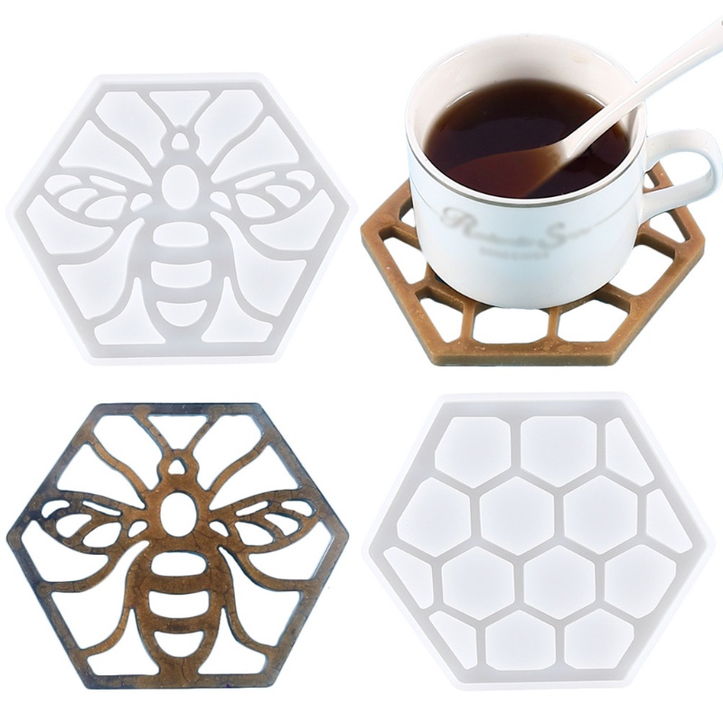 Khuôn Làm Đồ Trang Sức Hình Tổ Ong Bằng Nhựa Resin