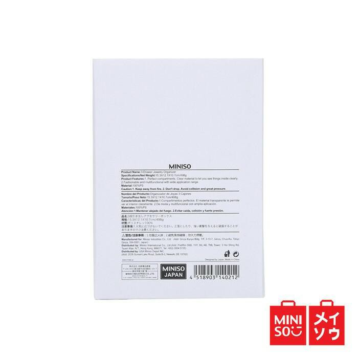 Hộp Đựng Trang Sức Miniso Ba Tầng Tiện Dụng