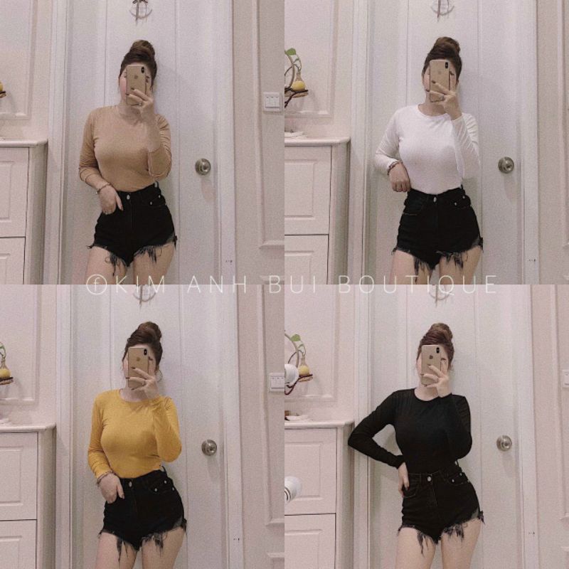 Áo thun trơn ôm body