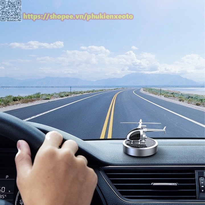 Nước hoa ô tô máy bay năng lượng mặt trời tặng kèm tinh dầu