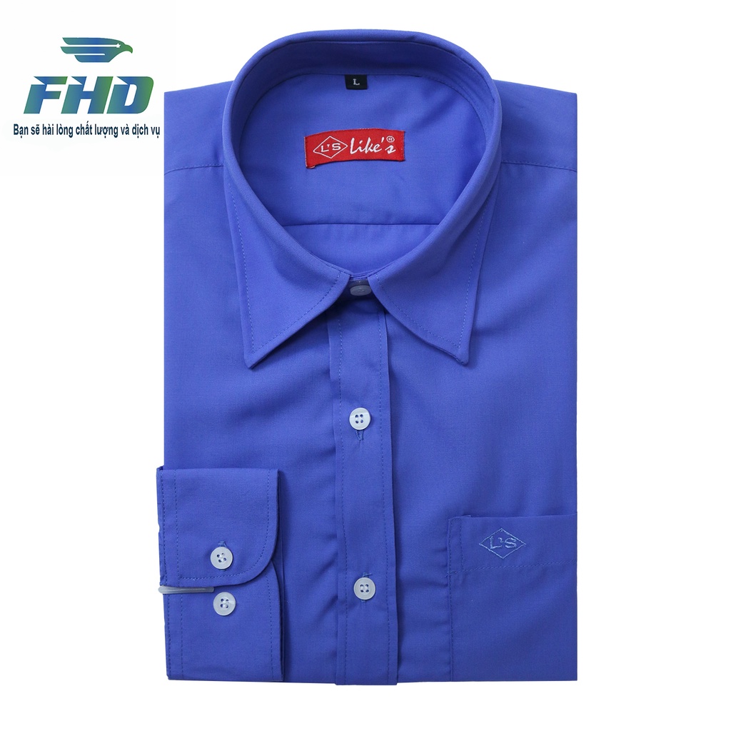 Áo Sơ Mi Nam Trơn Dài Tay Đóng Hộp Vải Cotton Mềm Mịn Màu Sắc Đa Dạng FHDA006
