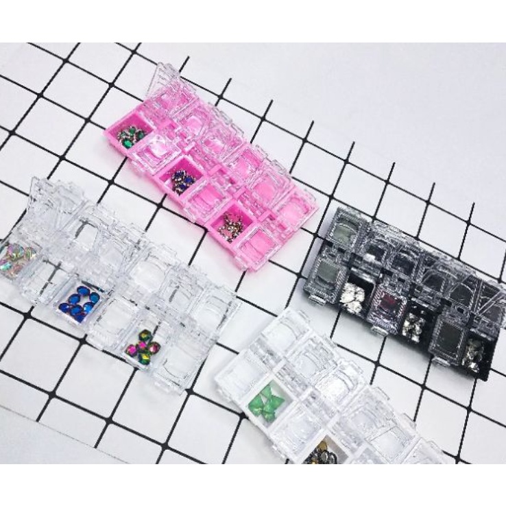 hộp đựng charm trang trí nail