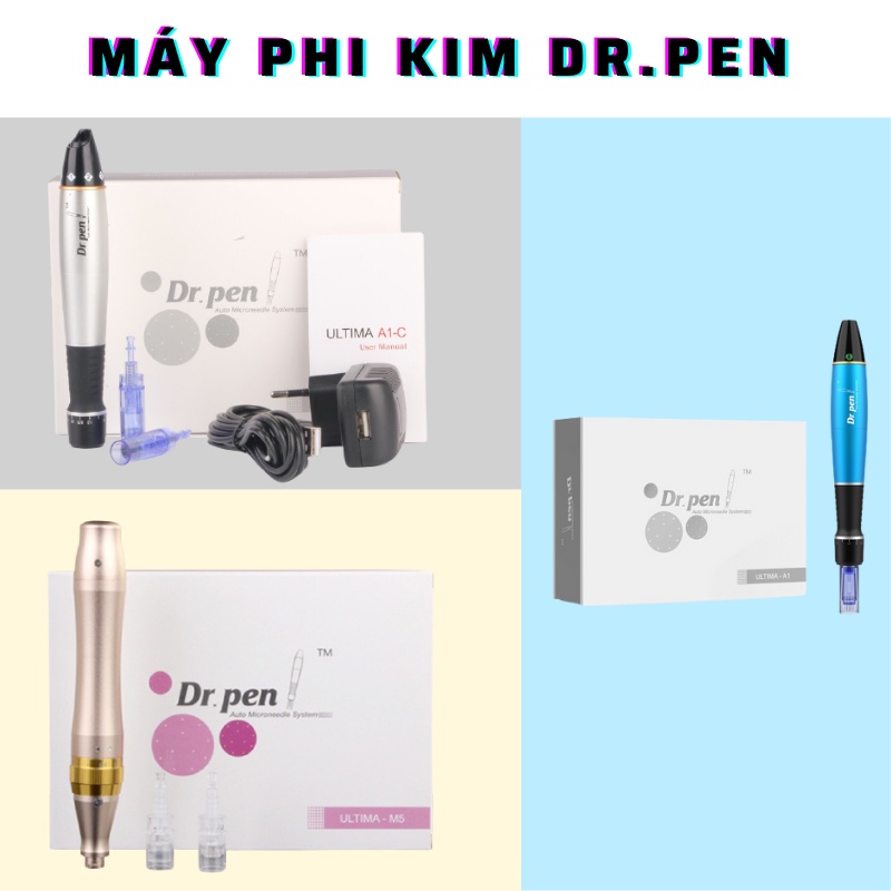 Máy Dr Pen Cấy Trắng Da Máy Kim Cho Nam Và Nữ Giới Phi Kim Trắng Phun Xăm Mày Môi Râu Hàng Chuẩn Loại 1