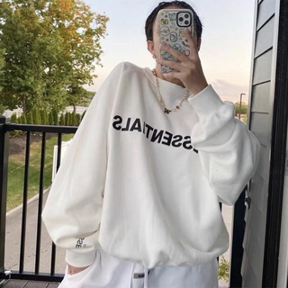Áo sweater nam nữ essentials nỉ dài tay phong cách hàn quốc tay dài form rộng