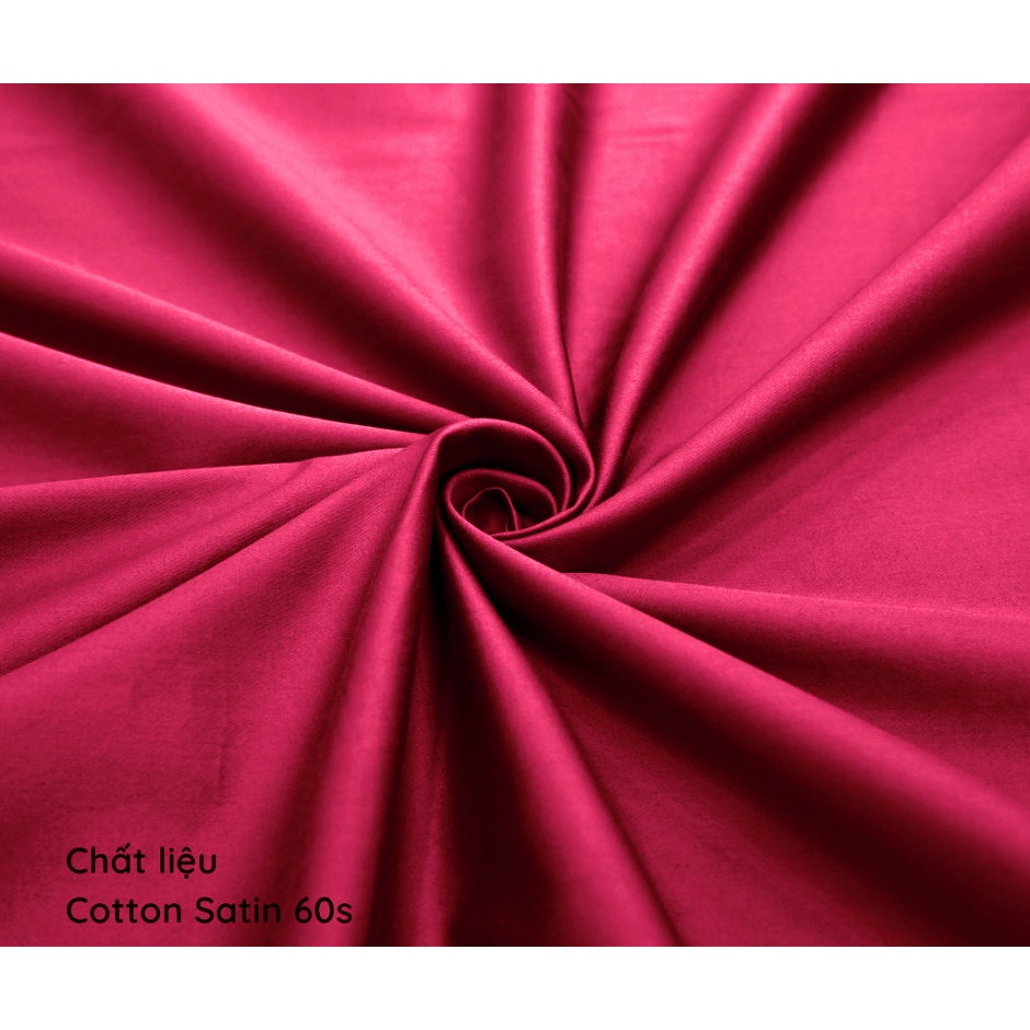 Vải cotton lụa satin trơn premium khổ 2m5