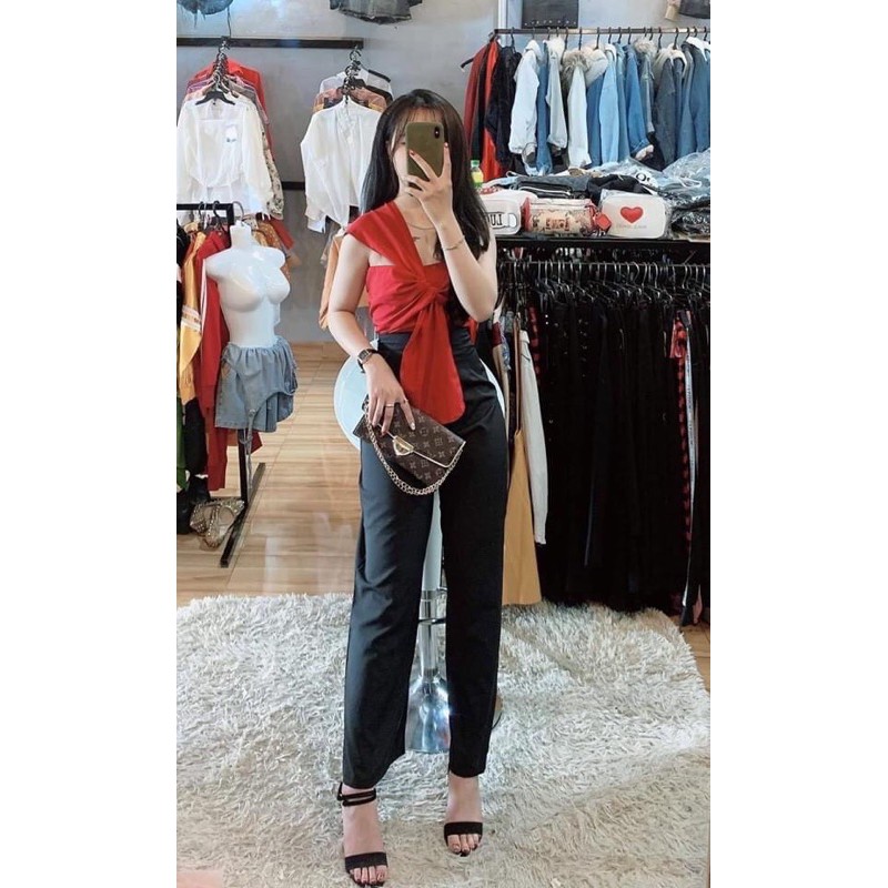 áo nơ chéo thời trang cho phái đẹp