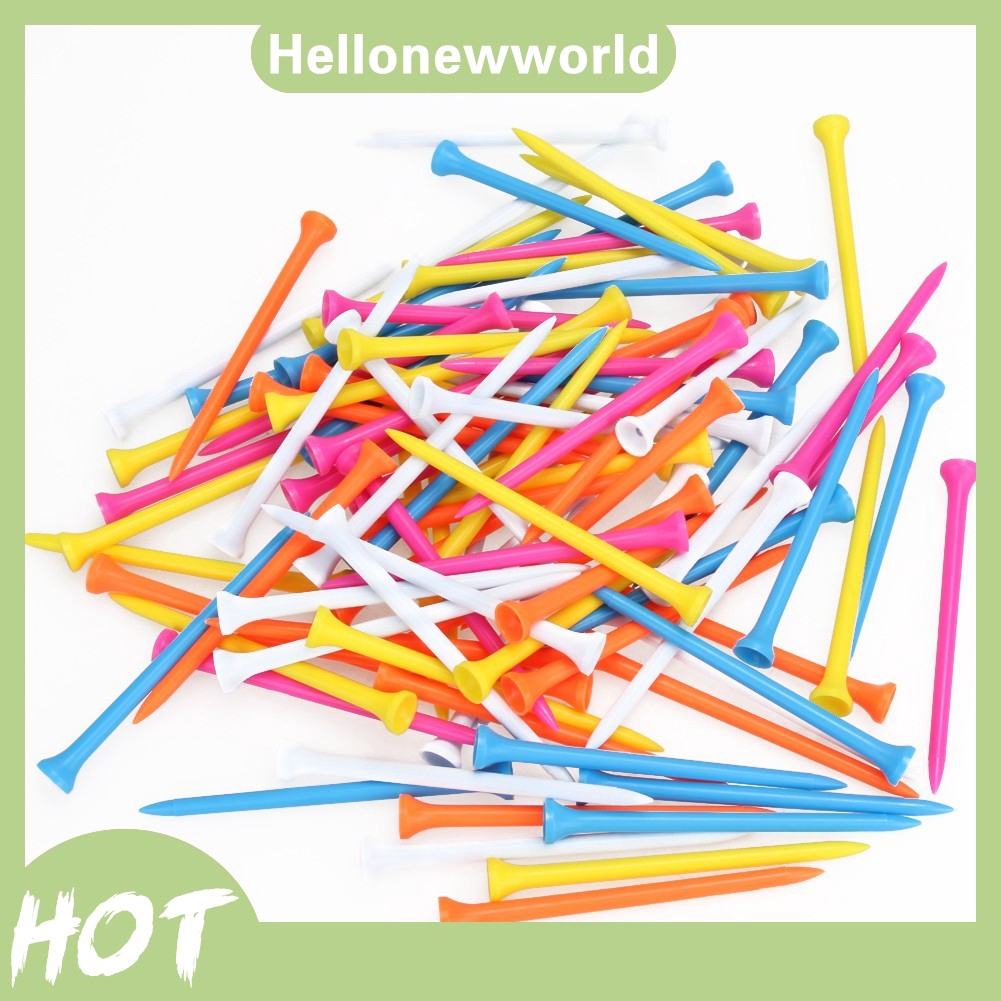 100 cọc giữ bóng golf bằng nhựa 100mm nhiều màu tiện lợi