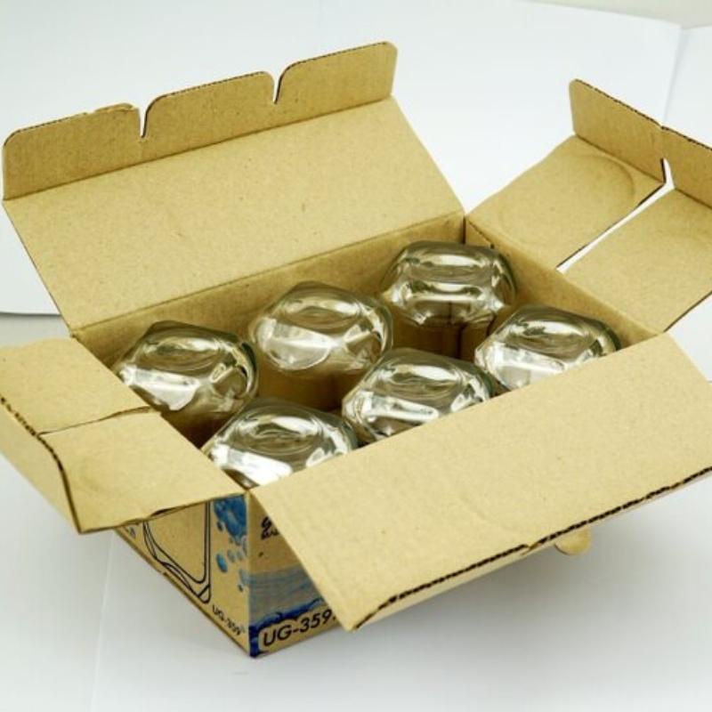 Bộ 6 cốc thủy tinh FujiE 250ml ly thủy tinh chịu nhiệt tốt