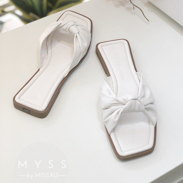 Dép nữ bệt xoắn nơ giữa thời trang MYSS - DE75