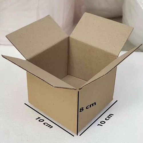 Combo 100 Thùng Carton Size 10x10x8 cm - Bộ 100 Hộp Carton 10x10x8 - Gói Hàng Ship Cod, Hộp Giấy 3 Lớp