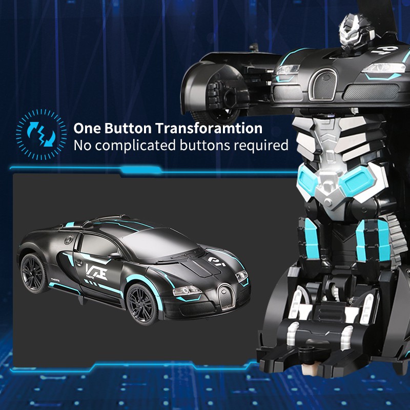 Robot biến hình điều khiển từ xa HDY đồ chơi biến hình thành người máy dành cho bé
