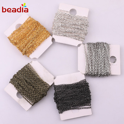 Dây xích BEADIA bằng sắt làm trang sức thủ công