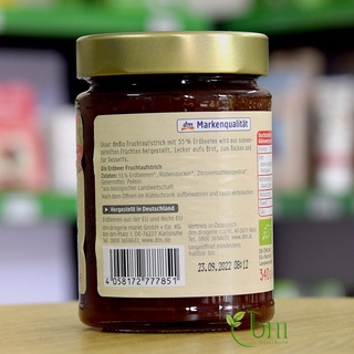 Mứt dâu hữu cơ 340gr - DM Bio