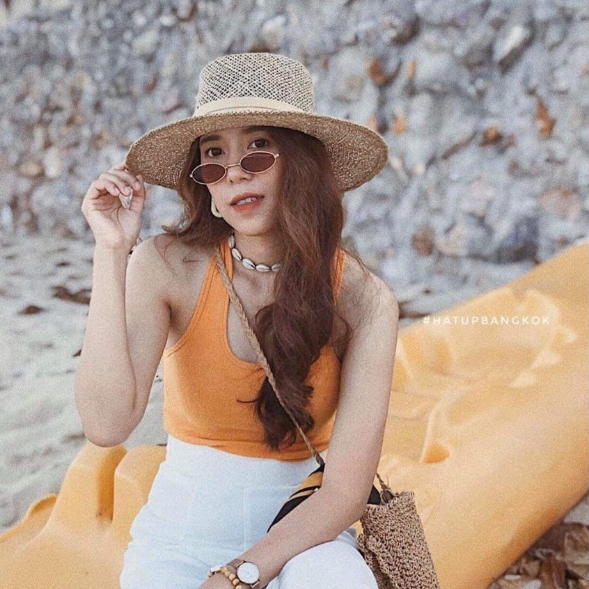 Mũ (nón) cói thưa cao cấp Gaucho Panama đi biển