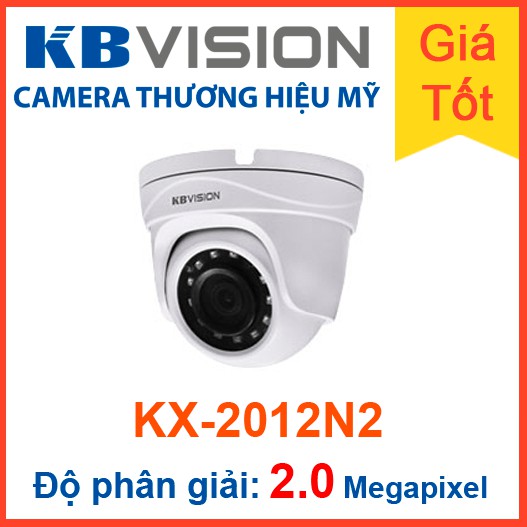 Camera IP Dome hồng ngoại KBVISION KX-2012N2 - 2.0 Megapixel