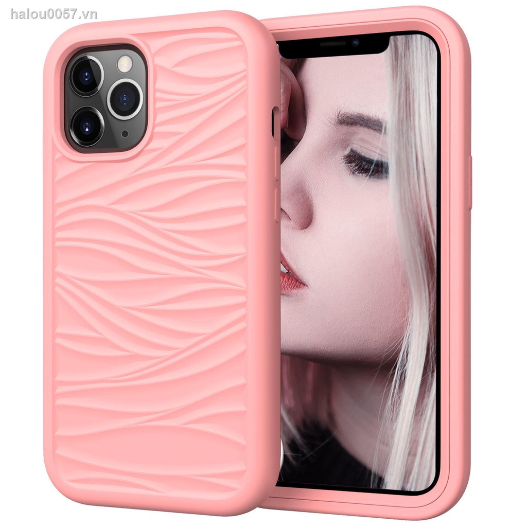 Ốp điện thoại silicon dày ba lớp chống va chạm cho iPhone 11 8 Plus 12