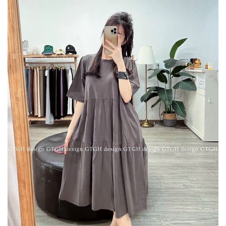 Đầm bầu thiết kế cao cấp 🌸Cam kết y hình💕thiết kế sang chảnh☘️váy bầu free size 42~68kg VB22