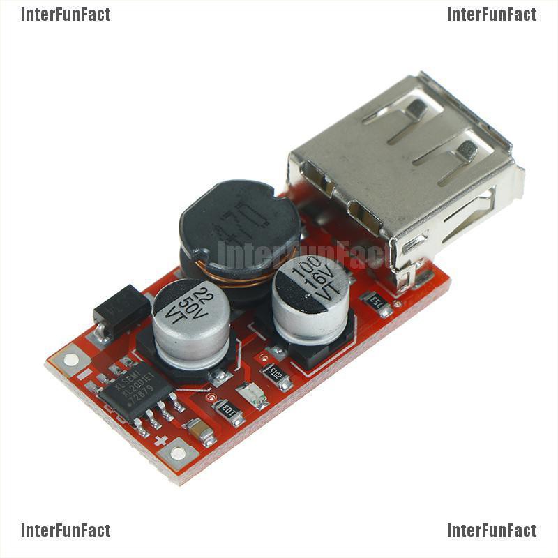 Mô Đun Hạ Áp USB 9V 12V 24V Sang 5V 3A Cho Xe Hơi