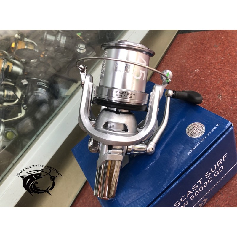 Máy câu lô nông Daiwa Crosscast Surf SCW 5000C QD 35/45