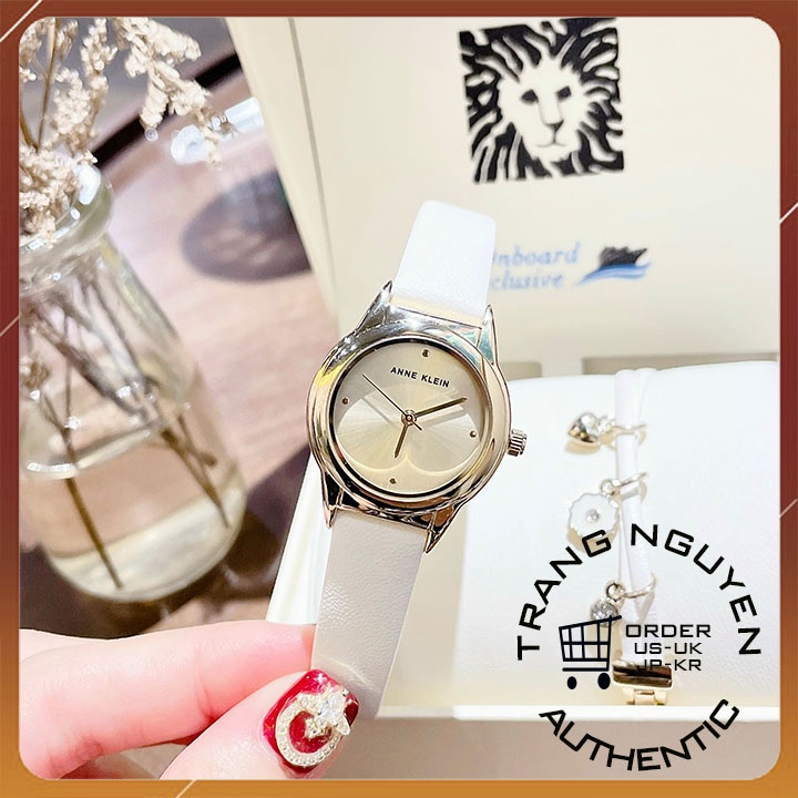 Đồng Hồ nữ Anne Klein  Kèm lắc  trắng nhẹ nhành, sang trọng Đường kính 26mm