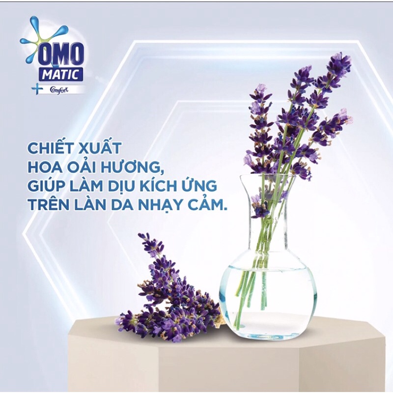 NƯỚC GIẶT OMO CỬA TRƯỚC HƯƠNG LAVENDER KHỬ MÙI THƯ THÁI 3,6KG