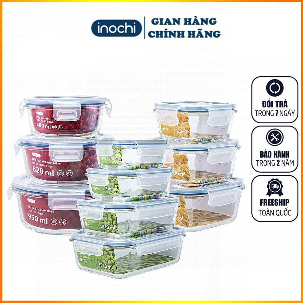 Hộp Cơm Thủy Tinh Chịu Nhiệt 400 Độ C - Bộ Hộp Cơm Văn Phòng - Túi Giữ Nhiệt - Bộ Thìa Đũa