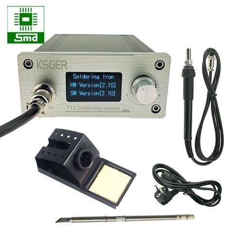 Trạm hàn T12 màn hình OLED - White soldering station T12