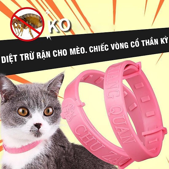 [Mã PET50K giảm Giảm 10% - Tối đa 50K đơn từ 250K] Vòng Cổ Chống Ve Rận Bọ Chét Cho Chó Mèo