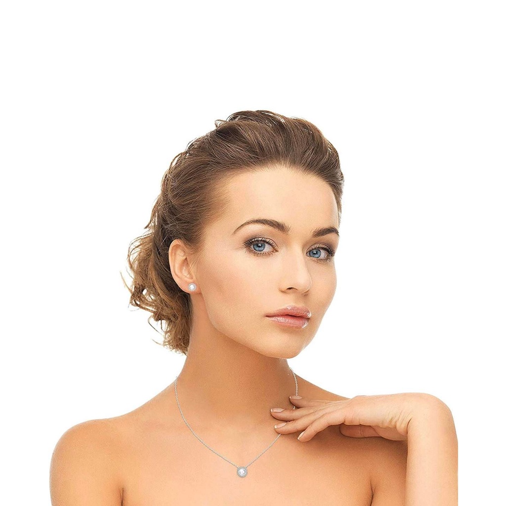 Set dây chuyền và hoa tai cute