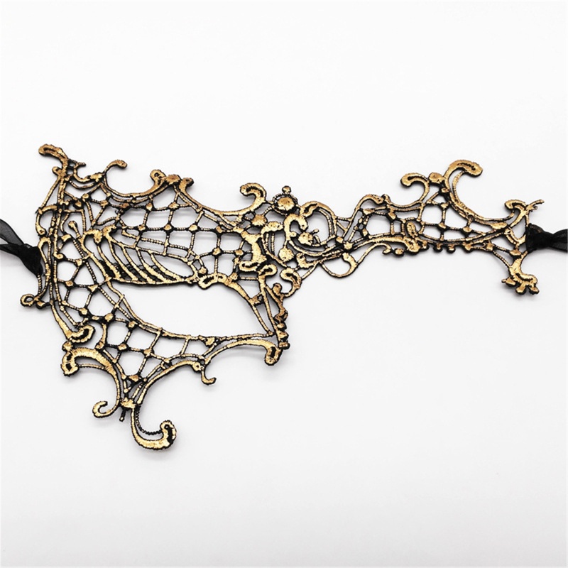 Mặt Nạ Hóa Trang Halloween Nửa Mặt Phối Ren Gợi Cảm Cho Nữ