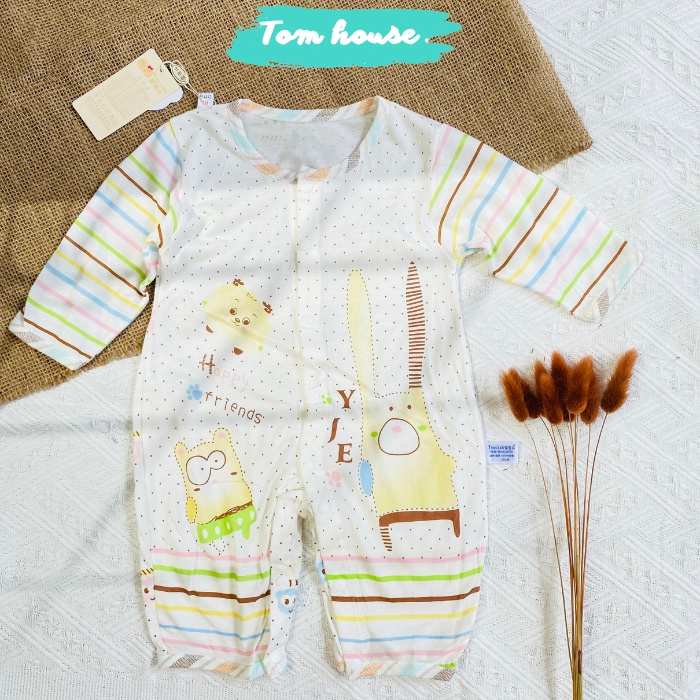 Sleepsuit Dài Tay Xuất Nhật Mỏng Mát Cho Bé Nằm Điều Hòa - Bảng 2 - Size 59 - 90 𝟏𝟒𝐁𝐃𝐃